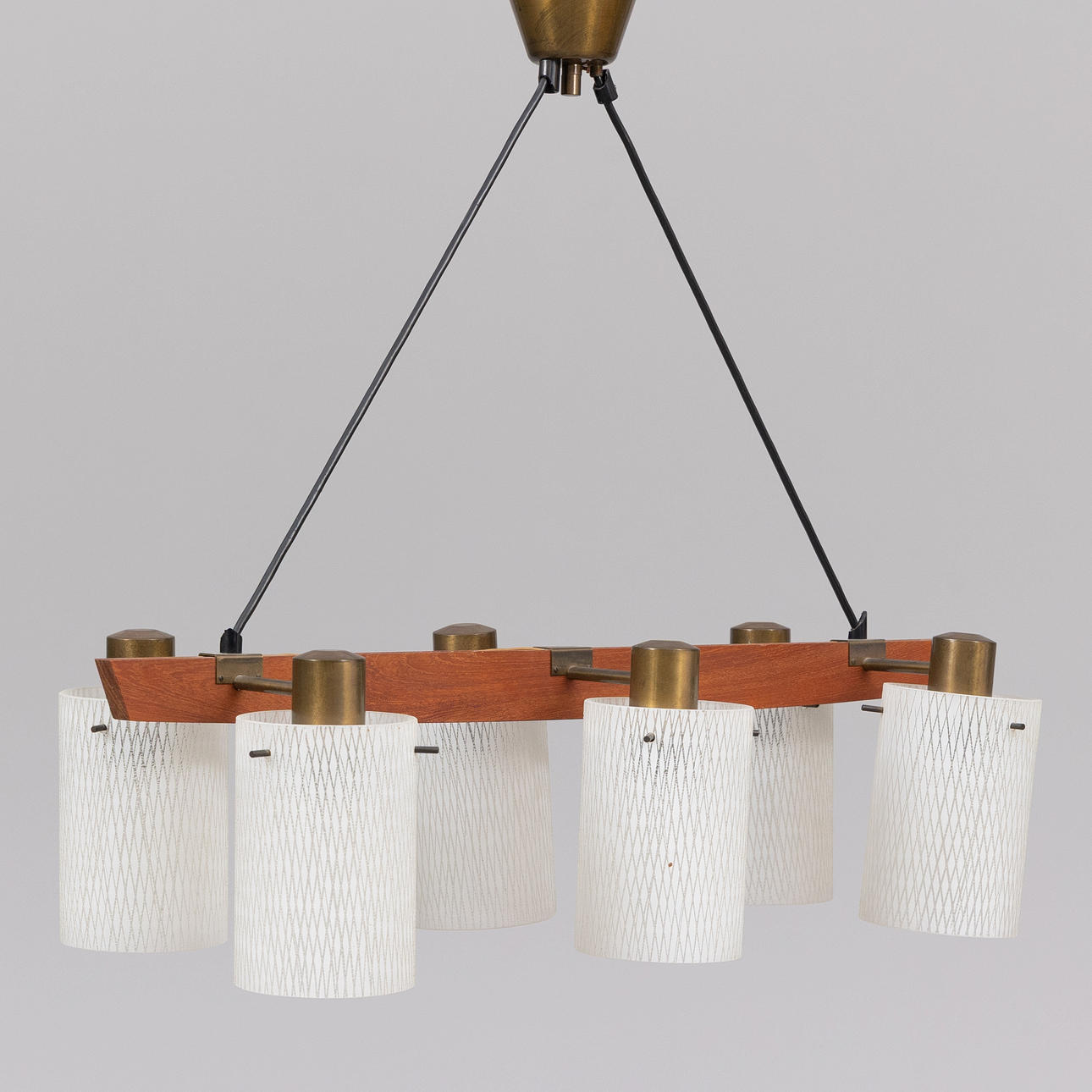 A ceiling lamp, 6 light points, 1960s.