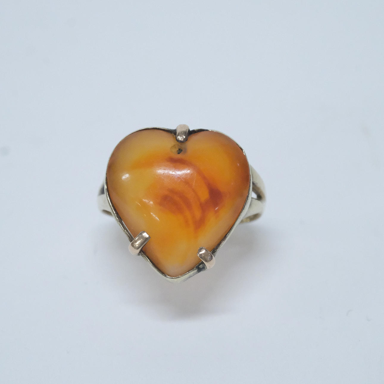 RING WITH STONES, 9K GOLD.