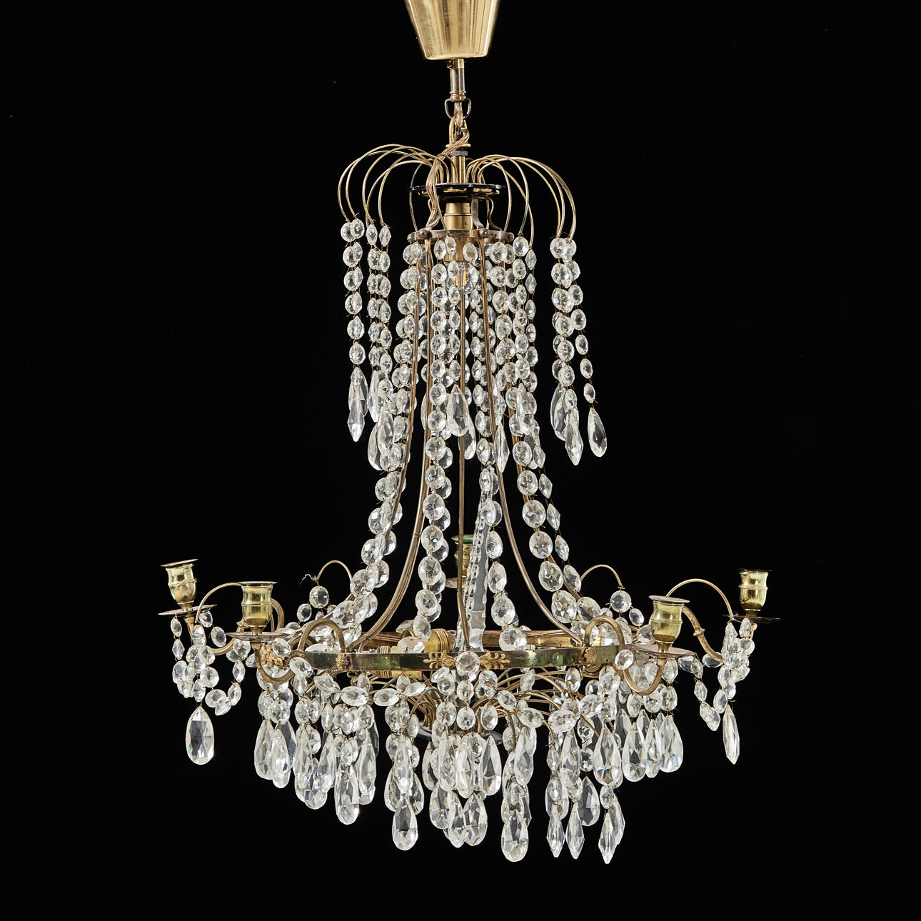 CHANDELIER, late Gustavian style.
