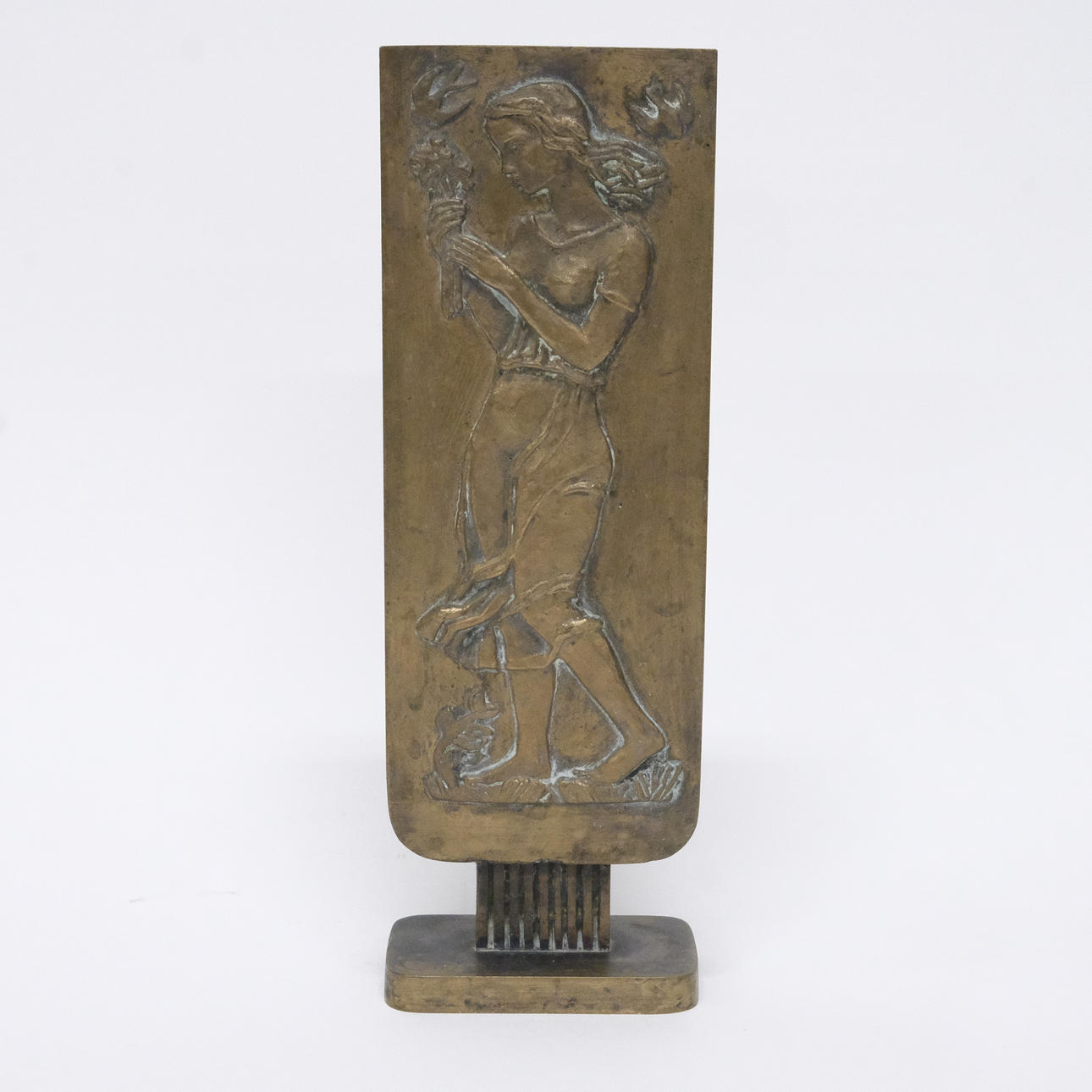 OSCAR ANTONSSON. VAS, BRONS, ART DECO.