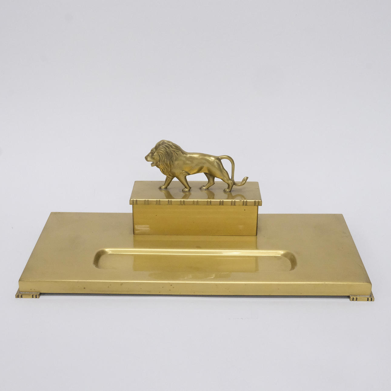 INK STAND, BRUSHED BRONZE.