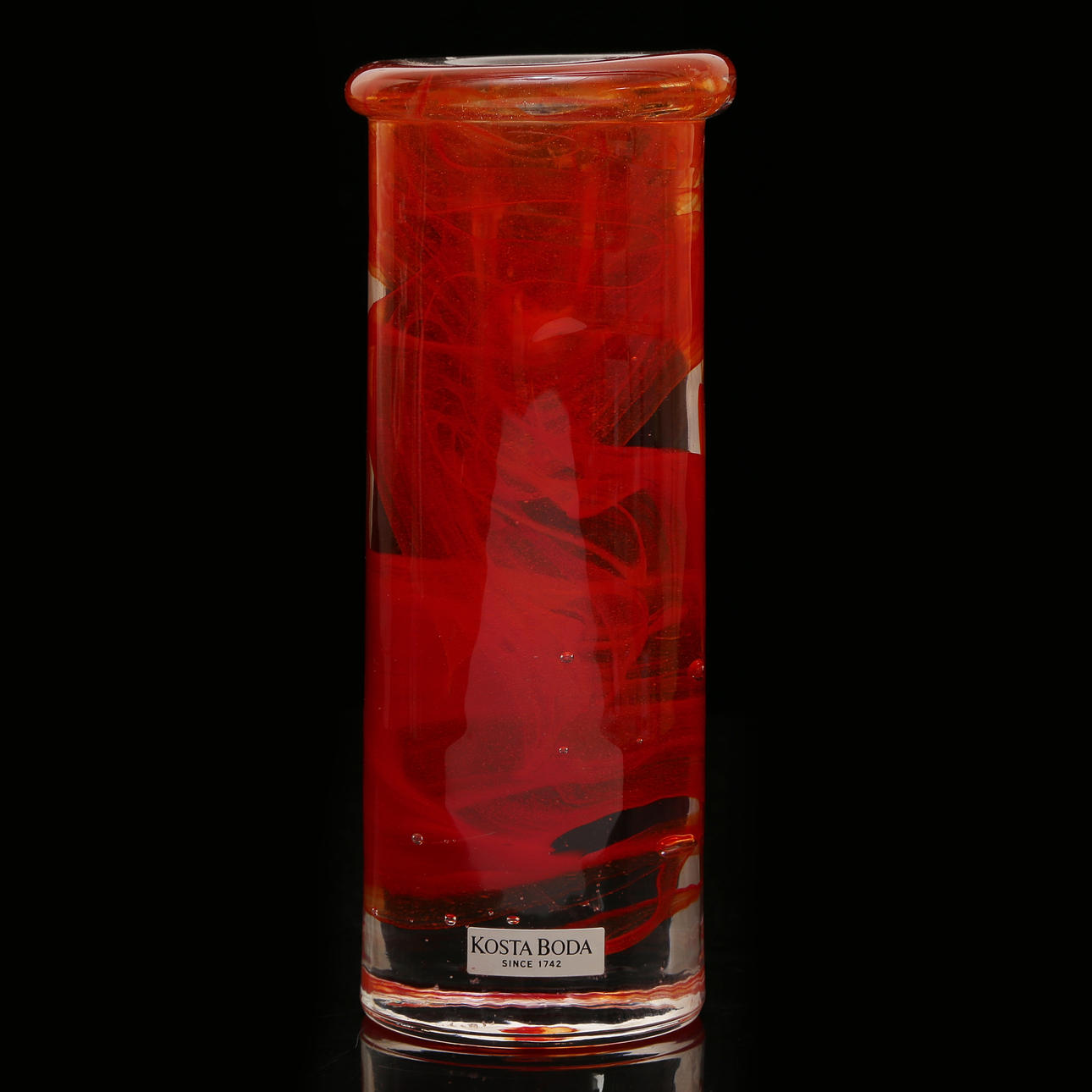 ANNA EHRNER. CANDLESTICK “ATOLL”, COSTA BODA.