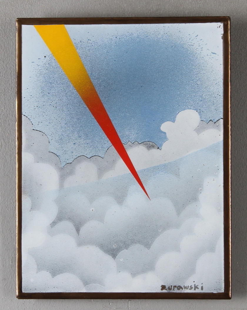 ANDRÉ ZURAWSKI. emalj, signerad.