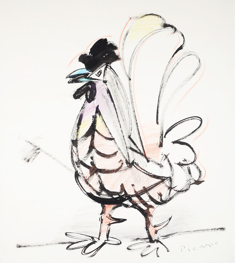 PABLO PICASSO. EFTER. En tupp.