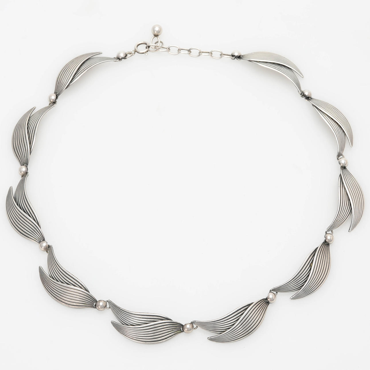 COLLIER, silver, 1900-talets andra hälft.