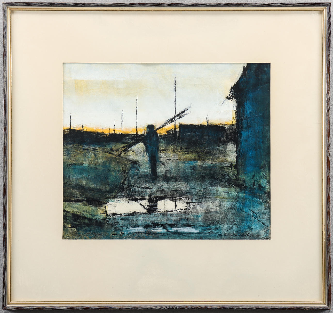 CHRISTIAN BJÖRN LARSEN. Blandteknik, signerad.