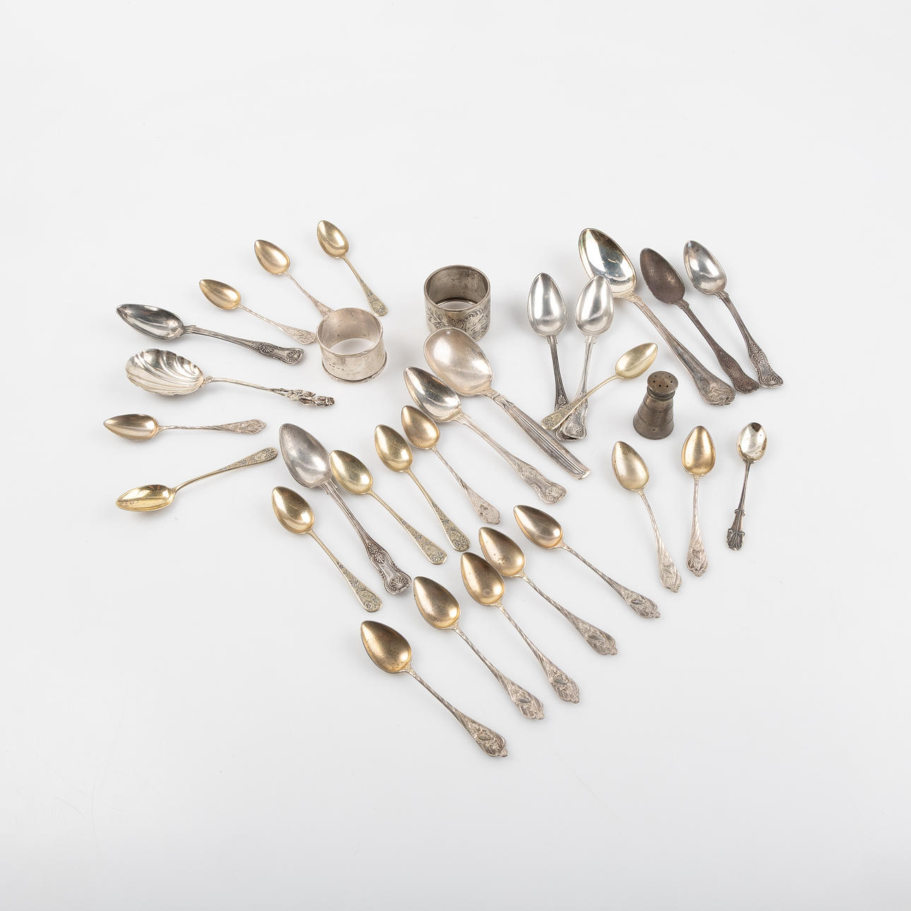 COLLECTION CUTLERY, 31 pieces, silver.