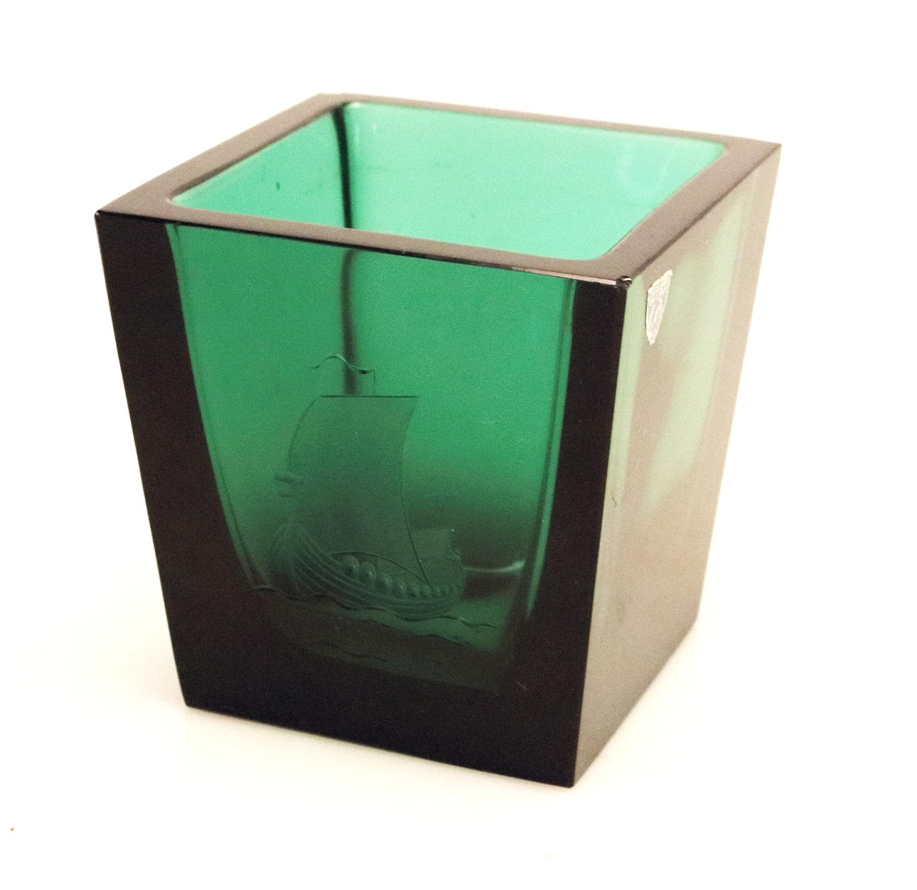 VAS, glas, gravör Rune Pettersson, Orrefors, 1900-talets mitt.