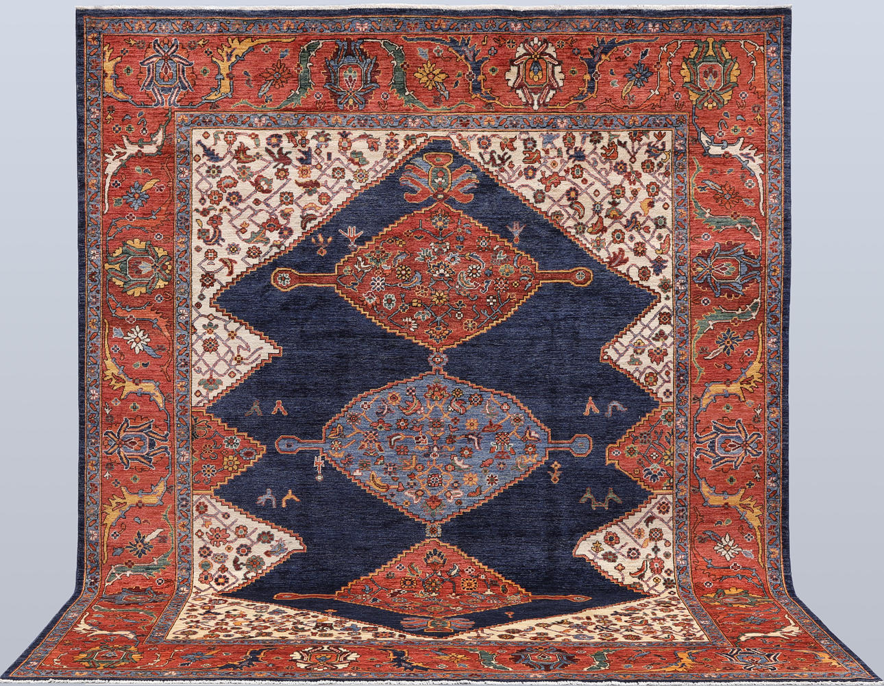 CARPET. Zigler - Heriz design, 298 x 247 cm.