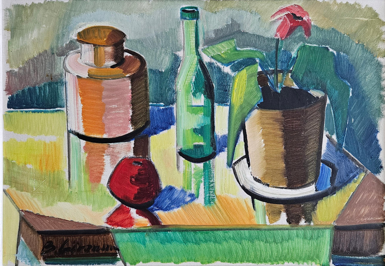 BROR GÖRANSSON. Stilleben. Olja på duk, signerad B Göransson.