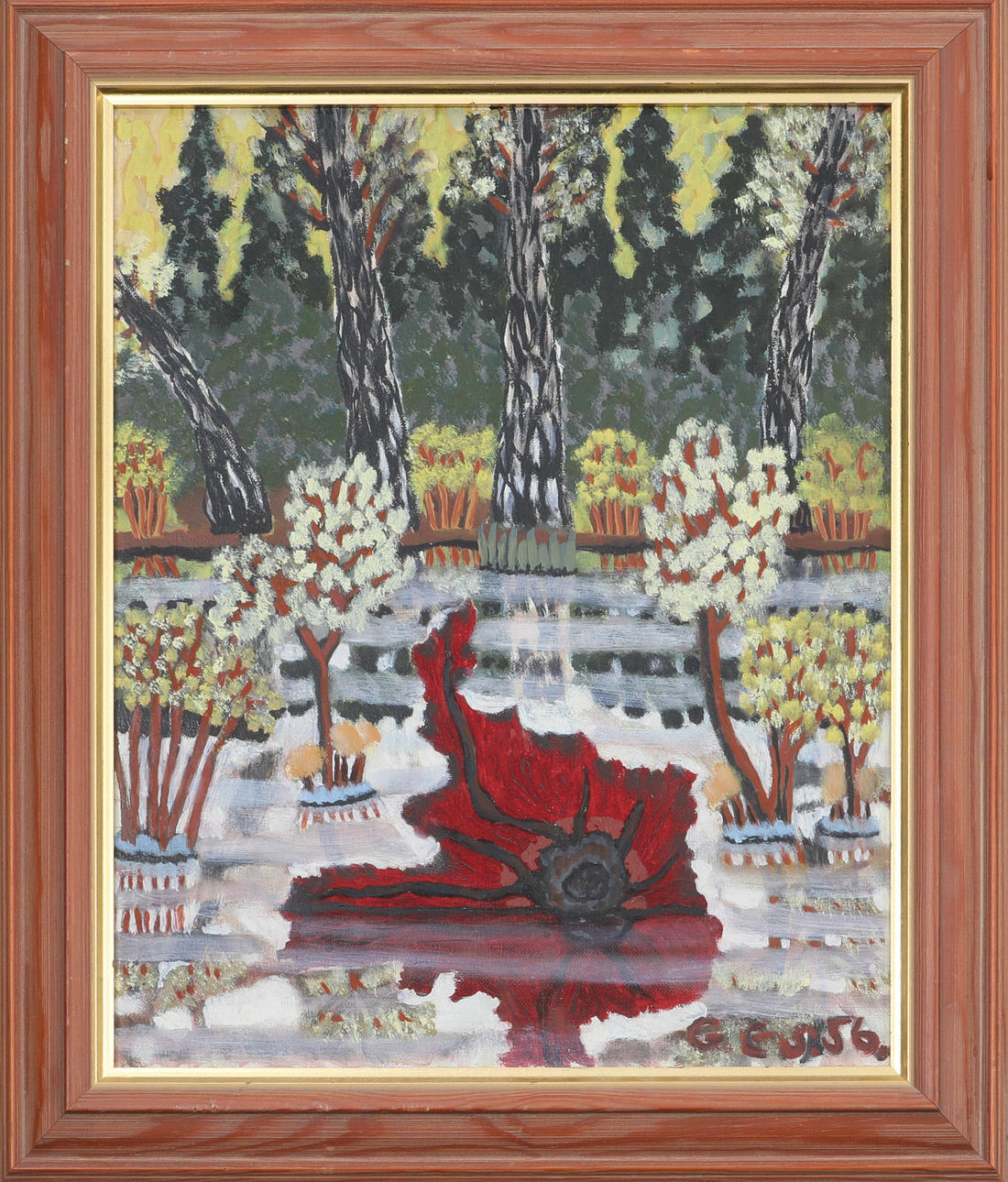 OIDENTIFIERAD KONSTNÄR. Oil on canvas, dated -56, signed.