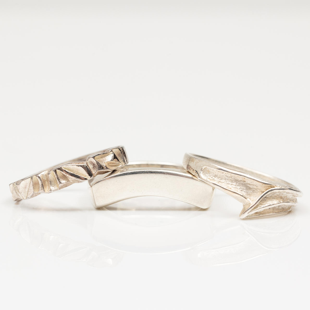 RINGAR, 3 st, Sterlingsilver.