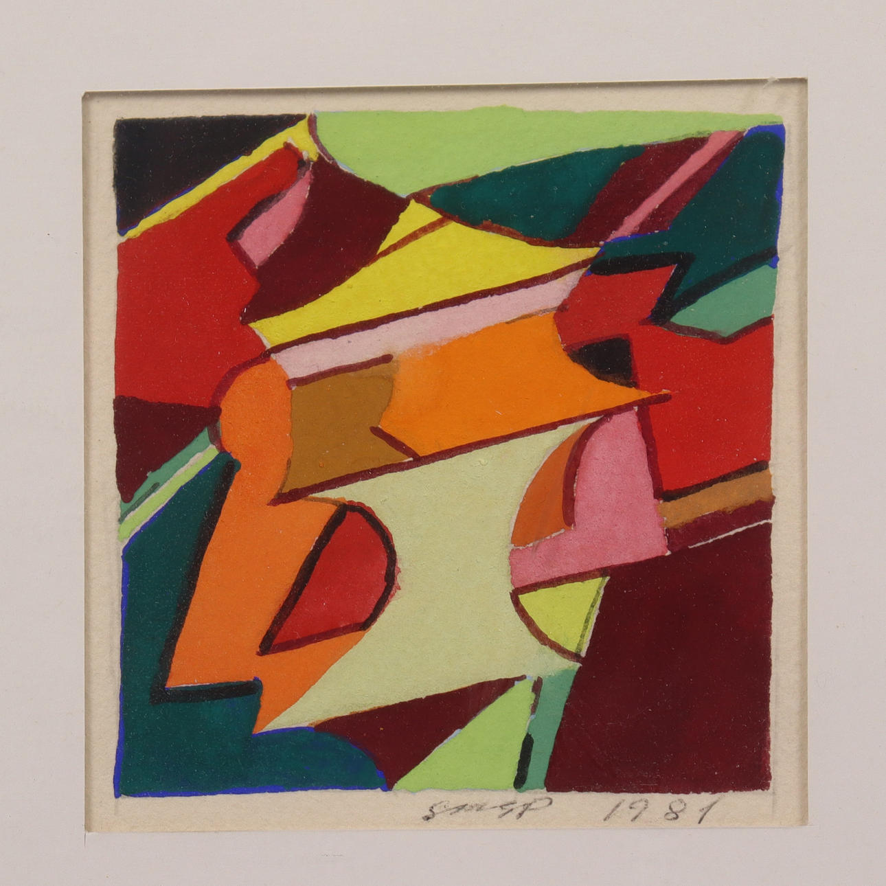 SIGMUND SCHELDERUP PEDERSEN. gouache, "Tivoli".