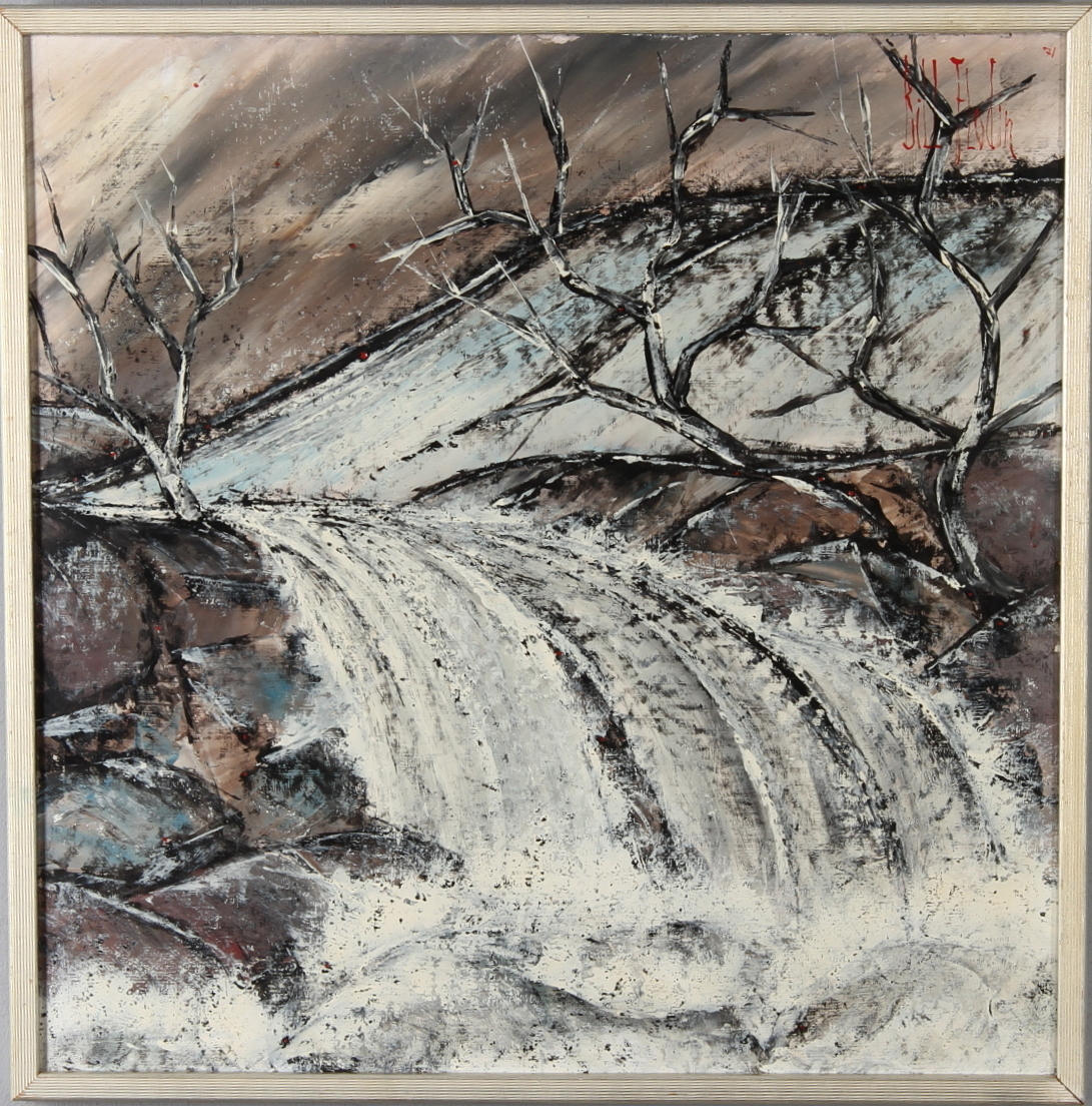 BILL FLODIN. "Sälen", olja, signerad samt daterad 71.