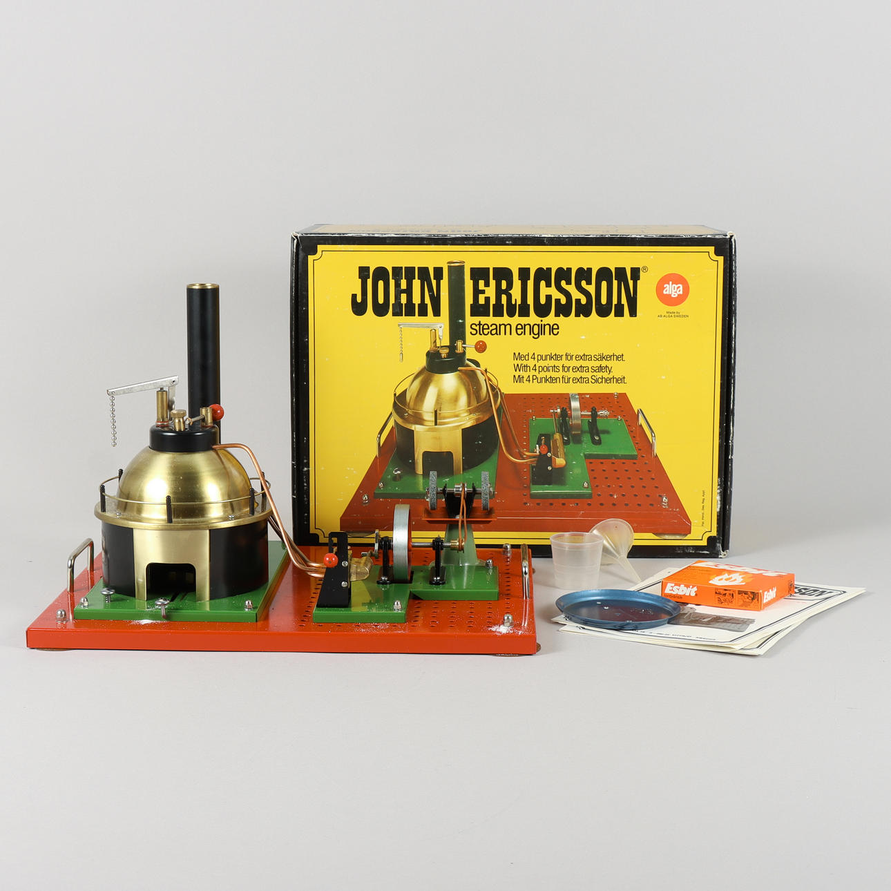 ÅNGMASKIN Alga, John Ericsson Steam Engine.