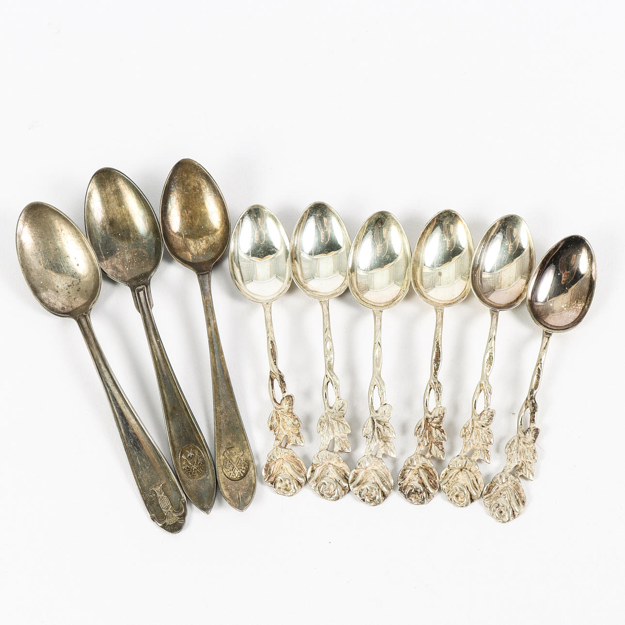 KAFFESKEDAR silver, olika modeller.