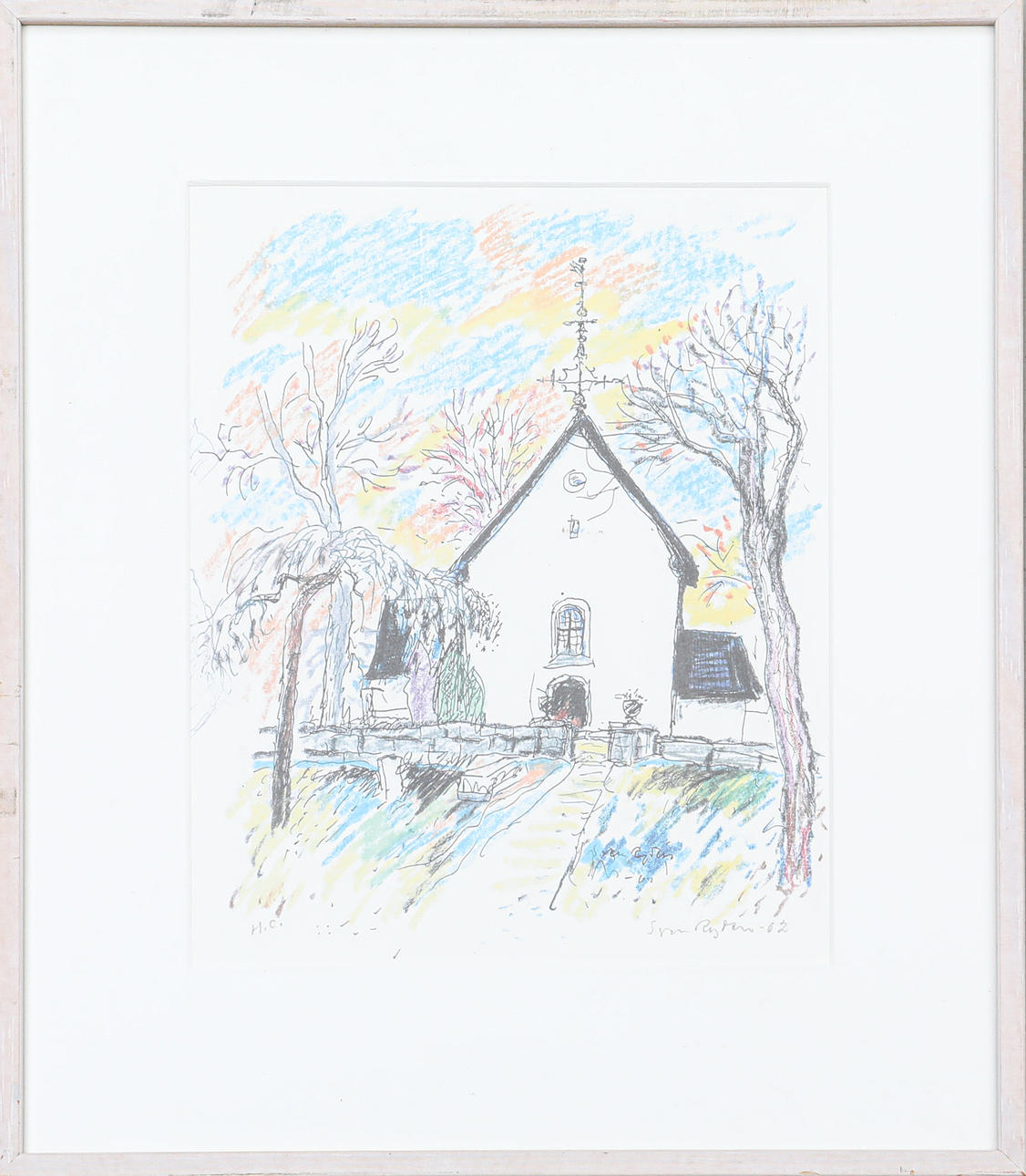 SVEN RYDÉN. Pastel, dated -52, signed.