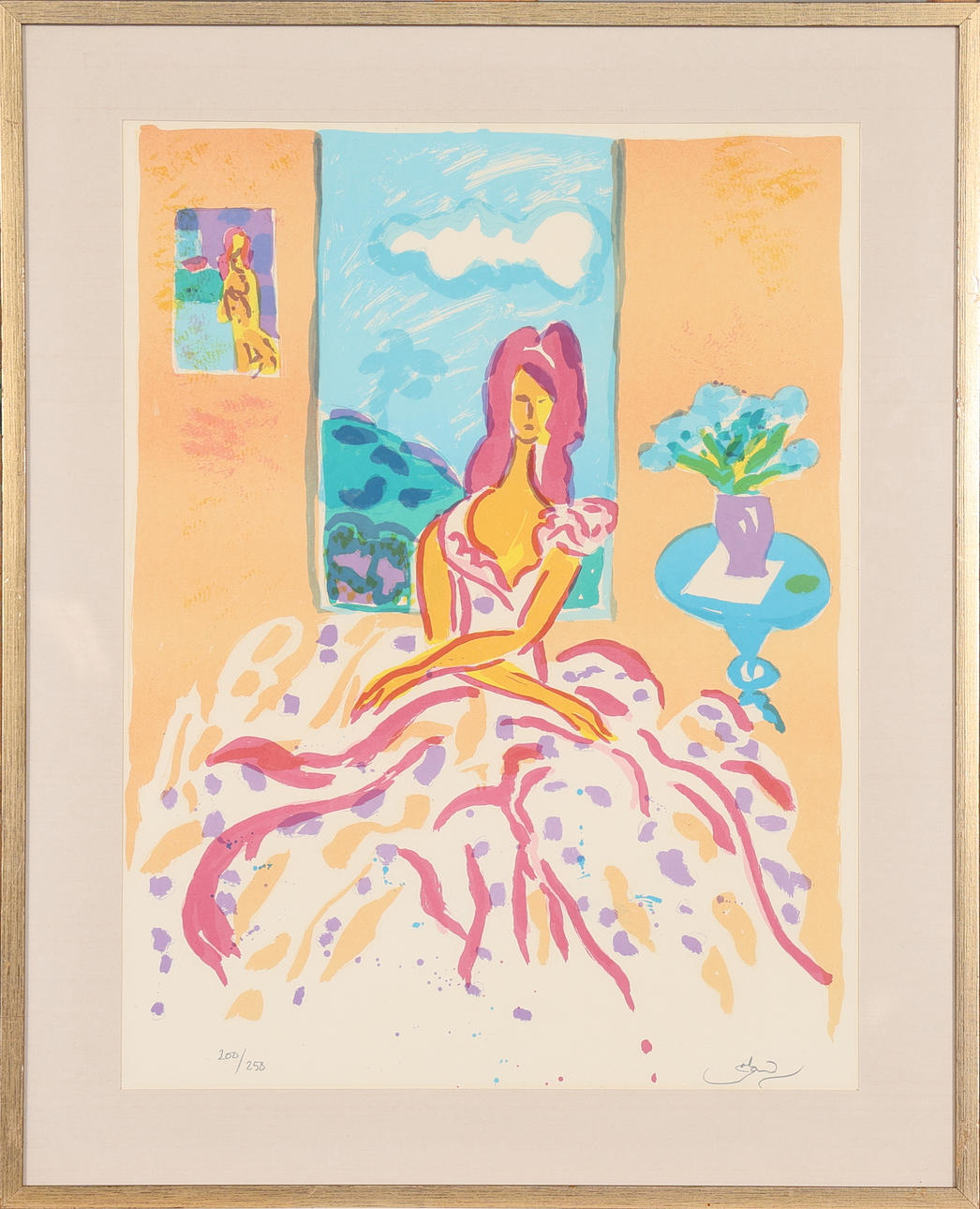 ROLAND K NILSSON. LITHOGRAPHY, signed and numbered.