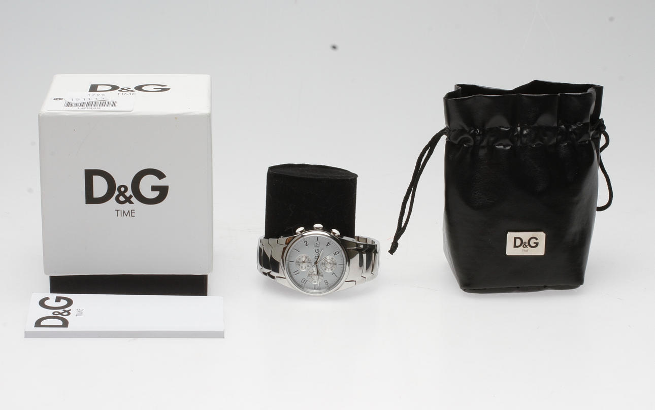 ARMBANDSUR DOLCE & GABBANA, TIME, stål.