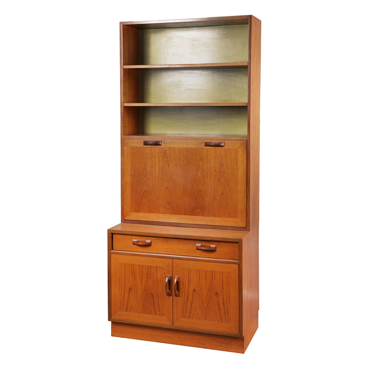 A MID 20TH CENTURY G PLAN TEAK WALL UNIT, CIRCA 1960s.
