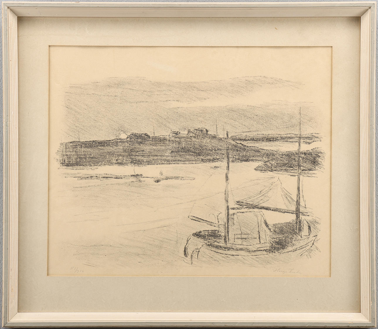 HUGO ZUHR. Lithograph 151/310, signed.