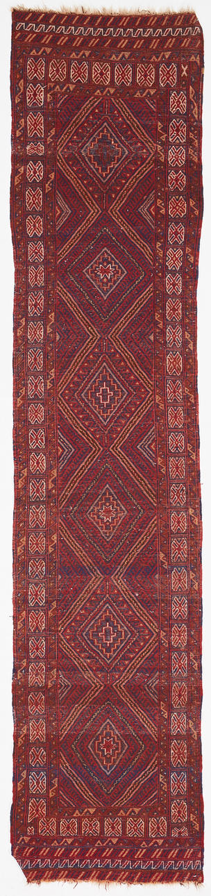 KELIM, gallery, soumak technique in wool.