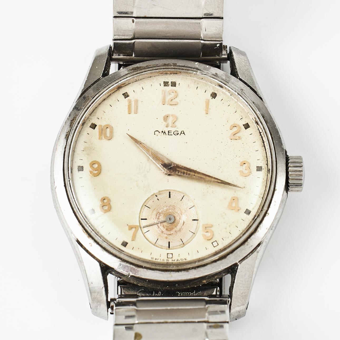 OMEGA, armbandsur, stål.