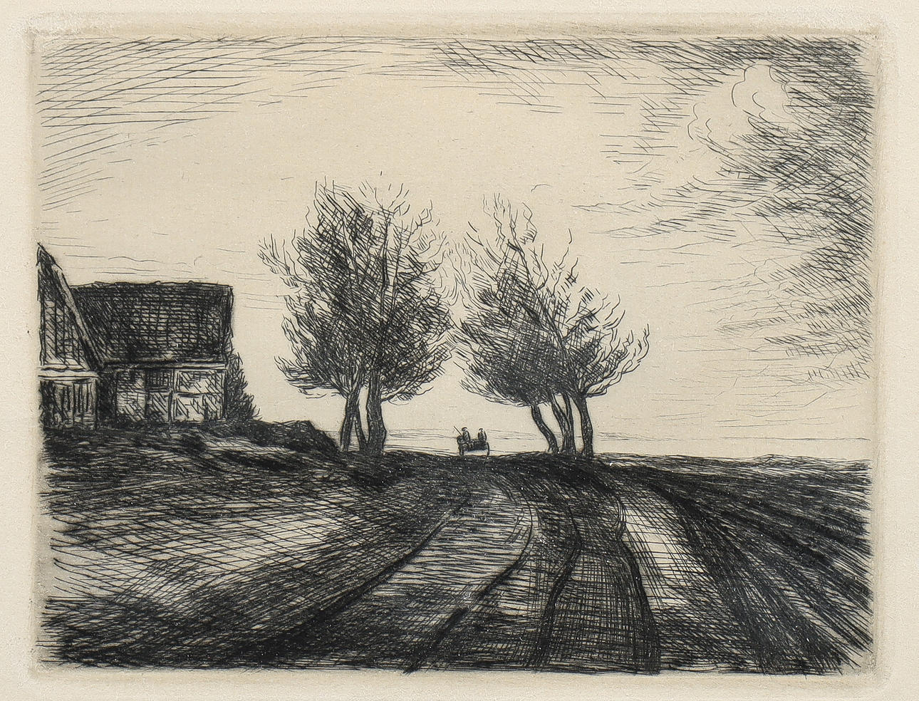 JÜRGEN WRANGEL. Etsning, signerad.