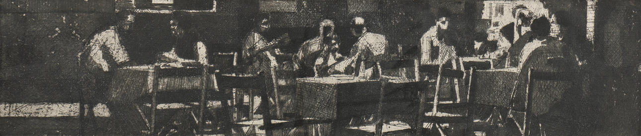 EINAR PERSSON. Litografi Provtryck II, signerad.