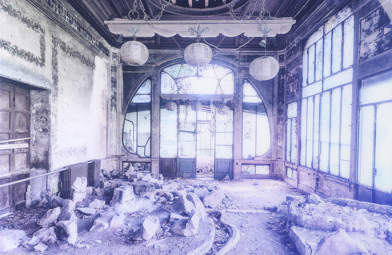 【Aurélien Villette】写真作品　額装　廃墟　フランス AURÉLIEN VILLETTE. Photograph, “Rèminiscence - orangerie