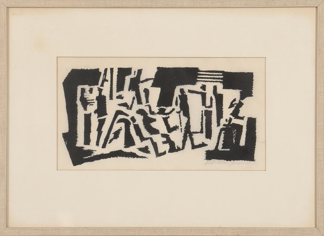 KARL-EINAR ANDERSSON. LITOGRAFI signerad.