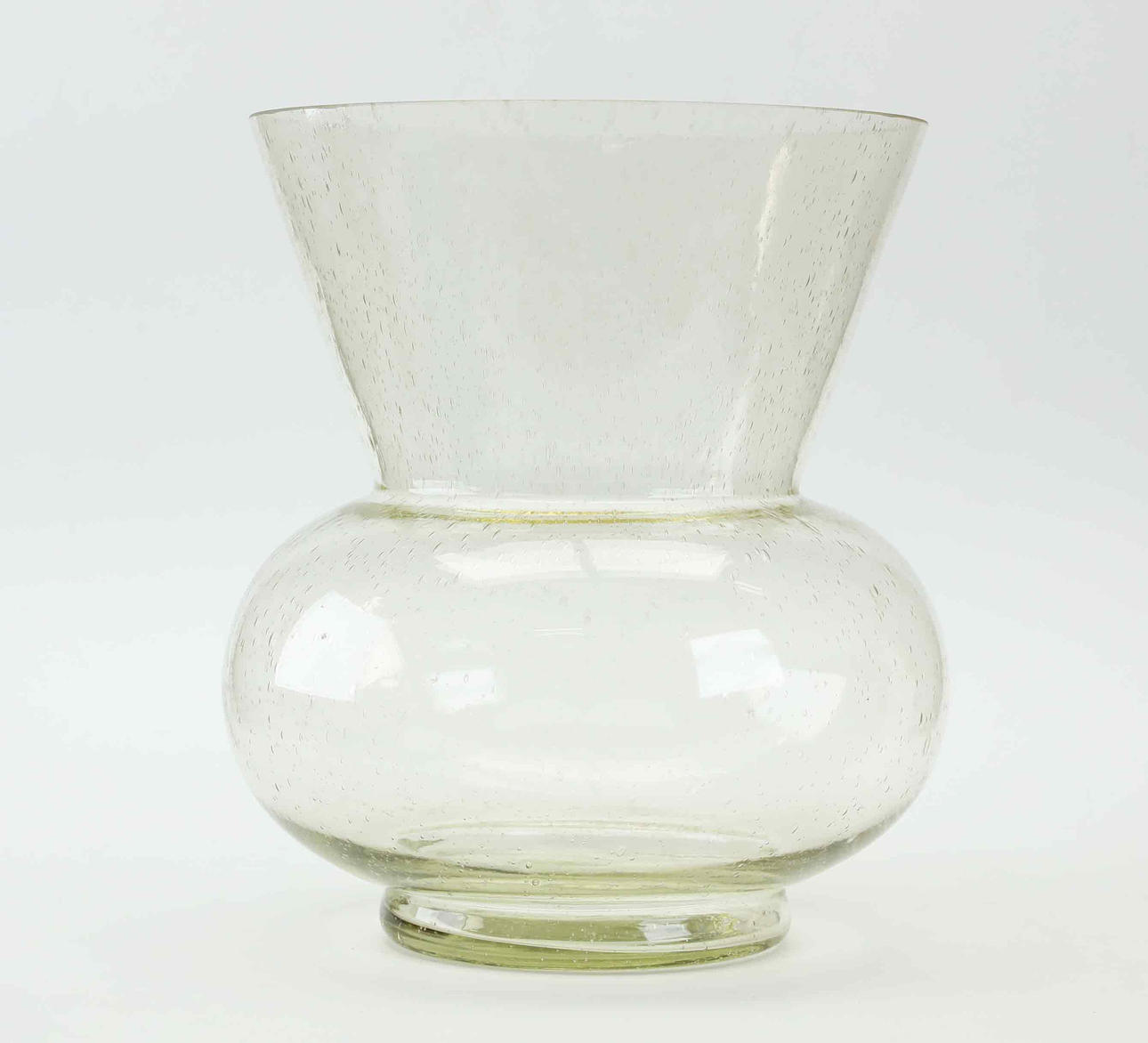 A large glass vase, Olsson & Jensen.