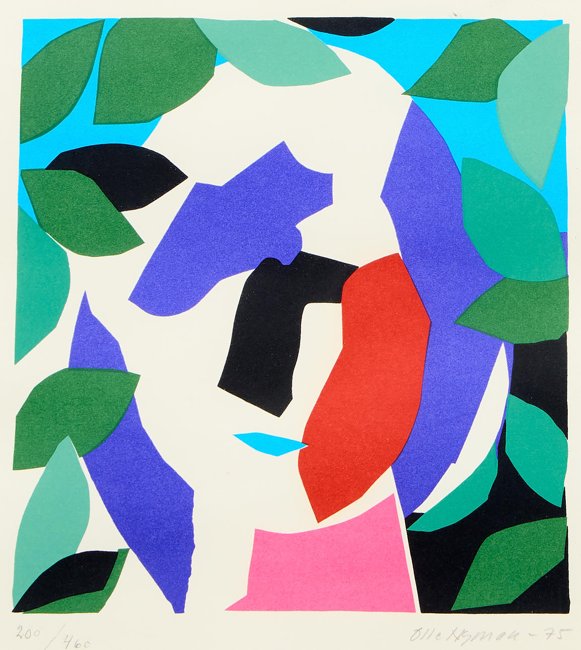 OLLE NYMAN. Porträttkomposition.