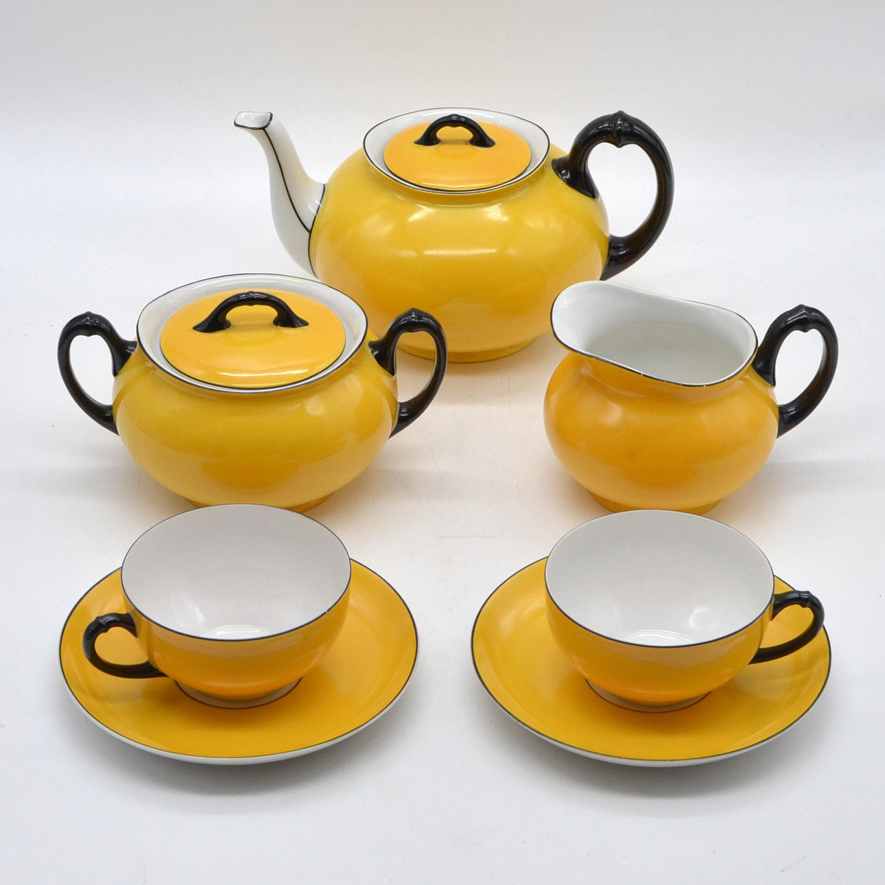 HEINRICH & CO. SELB BAVARIA, ART DECO COFFEE SERVICE SET