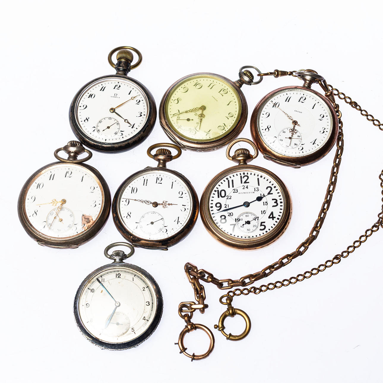 Pocket watch, silver by Omega.