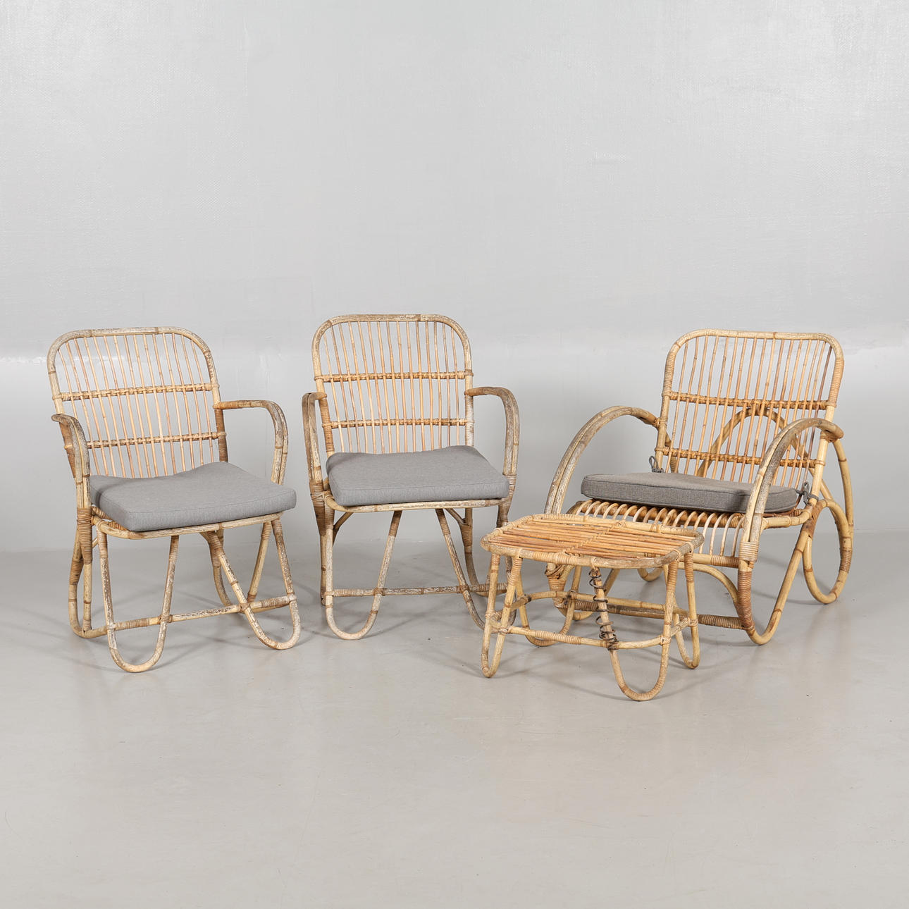 SITTGRUPP, 4 delar, bambu.