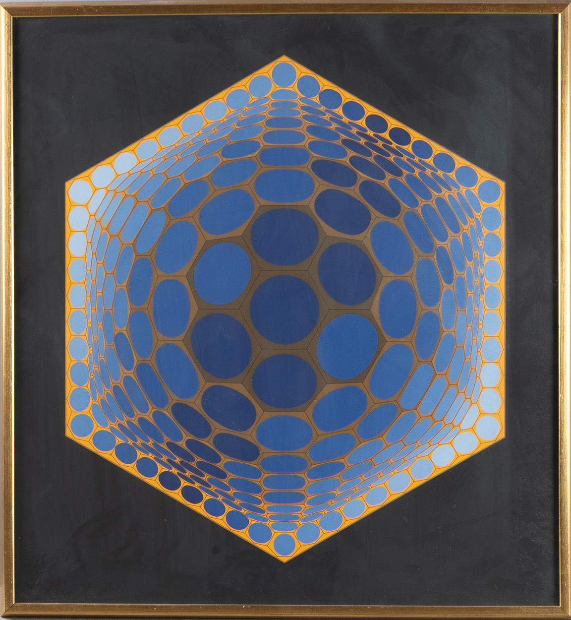VICTOR VASARELY. Komposition, färglitografi.