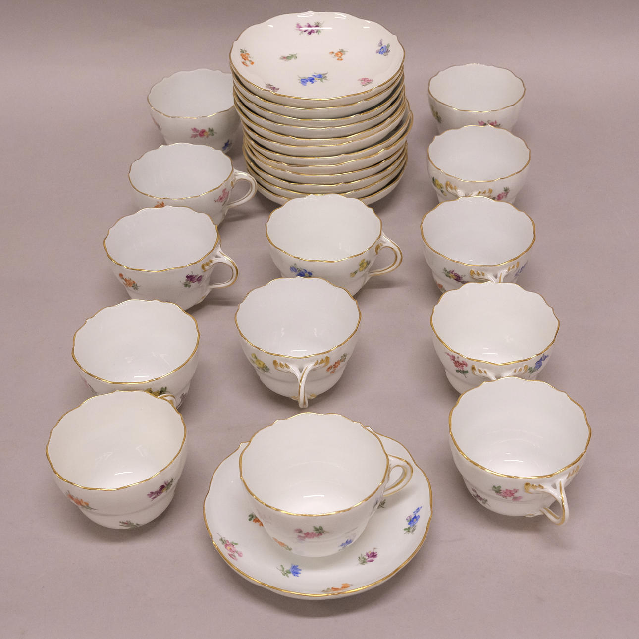 COFFEE SET, MEISSEN, 26 PIECES.