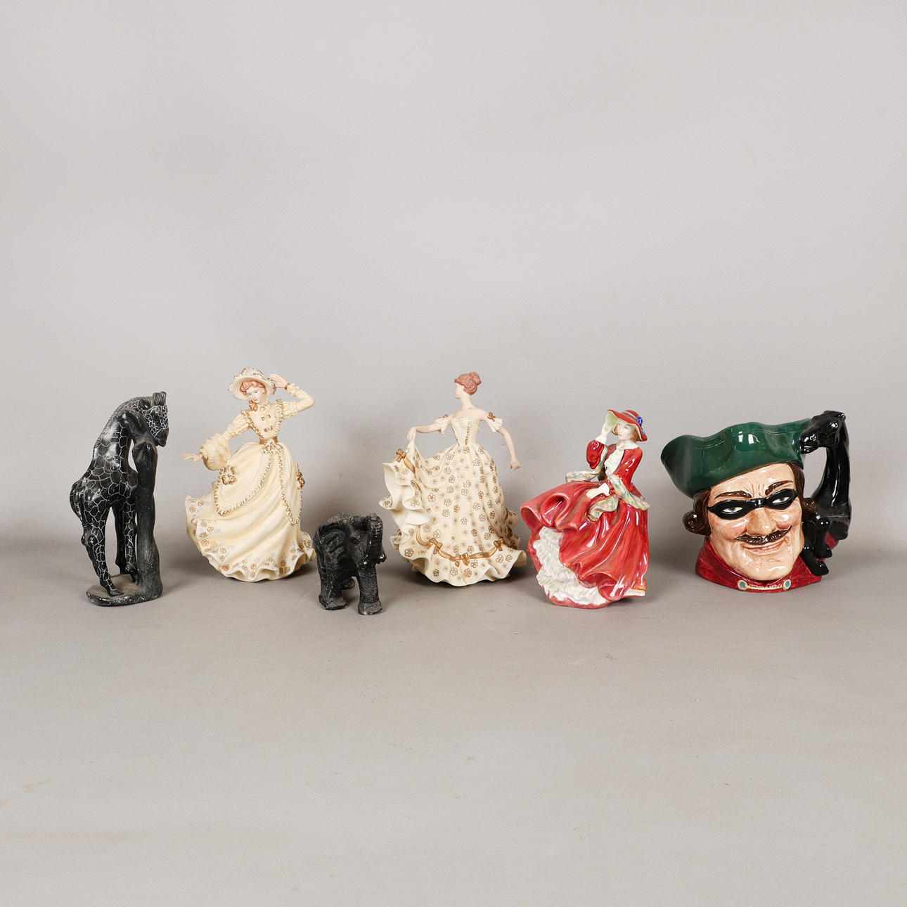 SIX VARIOUS FIGURES, TO INCLUDE ROYAL DOULTON ETC (6).