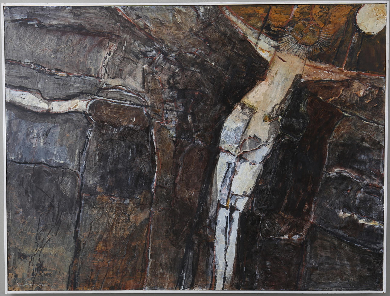 TADEUZ MARYA SEMPINSKI. blandteknik, signerad och daterad 1970.