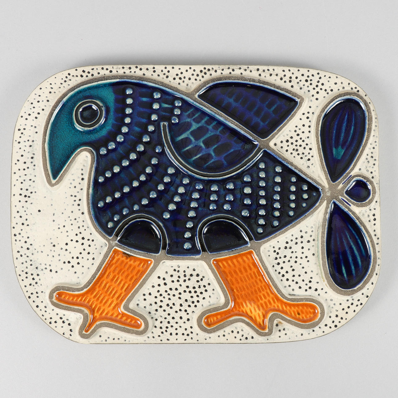 MARI SIMMULSON. Tavla, keramik, Upsala Ekeby.