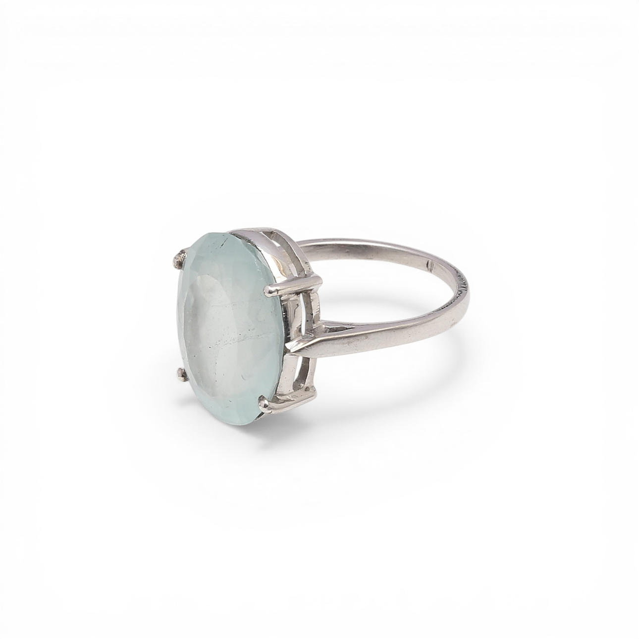 Aquamarine ring.