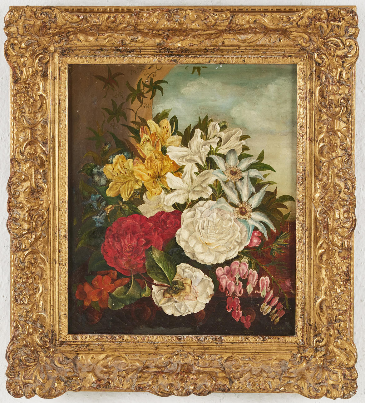 CHARLES BAXTER (1809-1879). Still life with flowers, oil on canvas ...