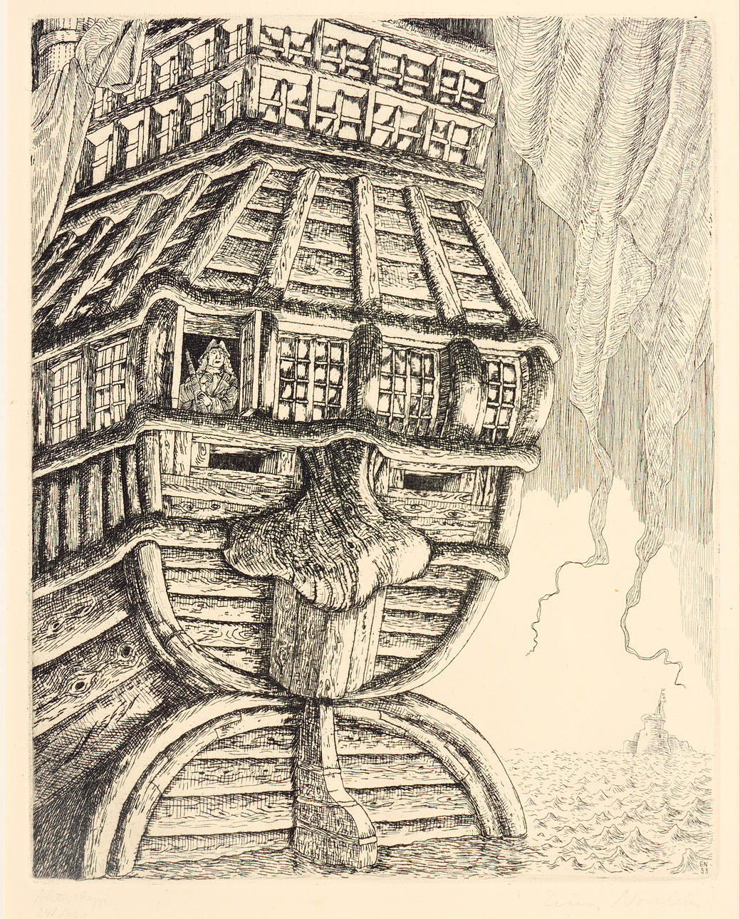 EINAR NORELIUS. “Astern Ship”, 1953.