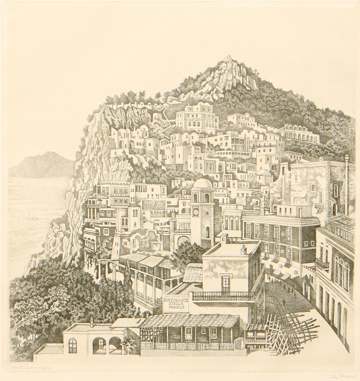 STIG BORGLIND. “Monte Cesina, Capri”, 1958.