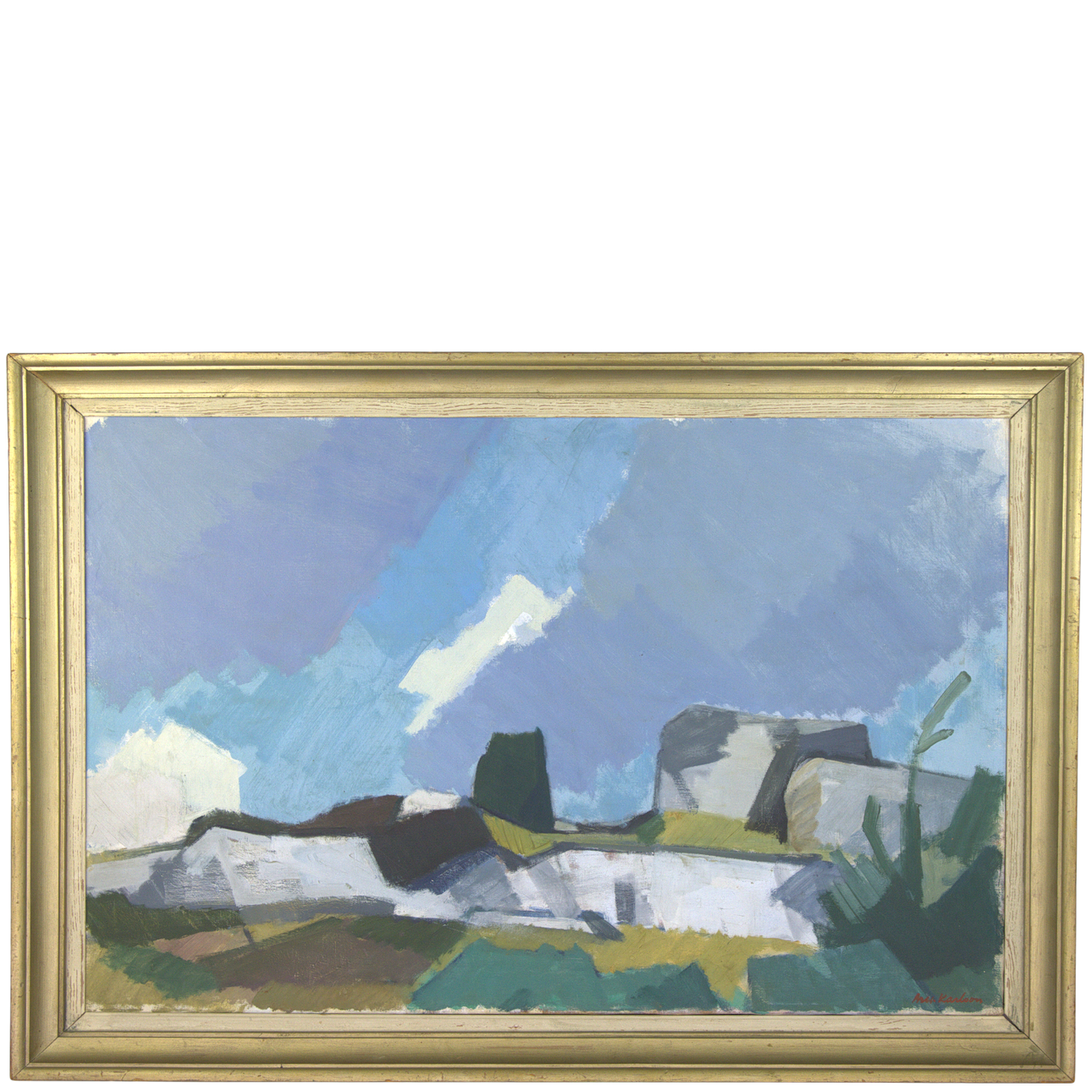 ARWID KARLSSON. Oil on canvas, landscape, signed.