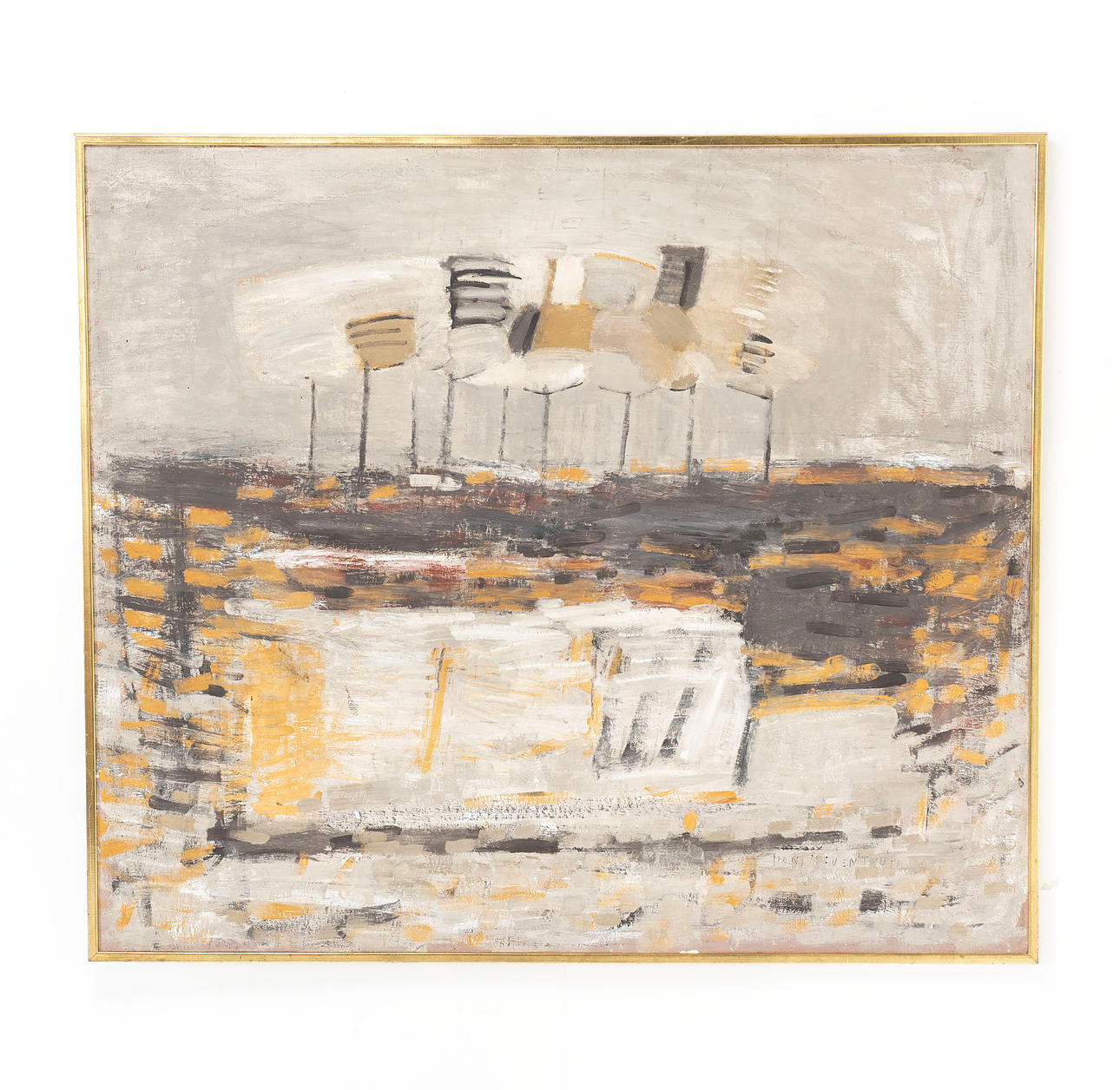 HANS  HEDENSTRÖM. Oil on canvas, “Trees”, signed.