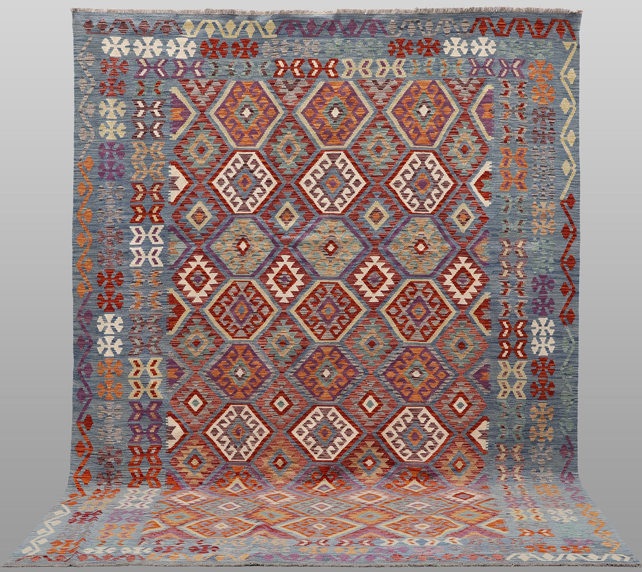 CARPET, “Kelim”, 342 x 250 cm.