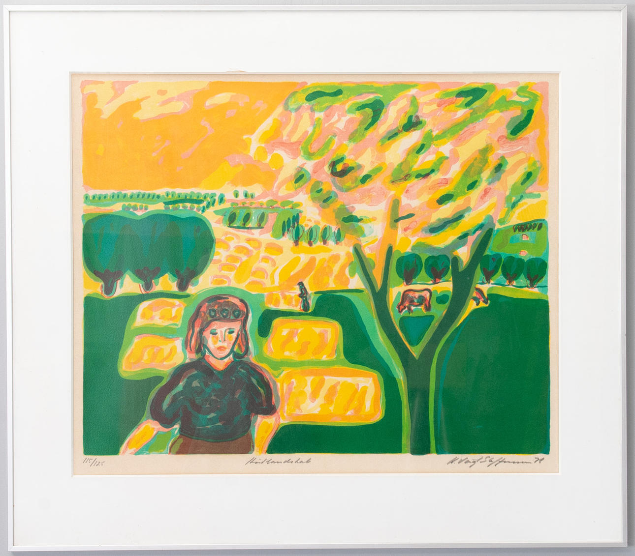 HANS VOIGT STEFFENSEN. Lithograph, signed and numbered 115/125, dated 78.