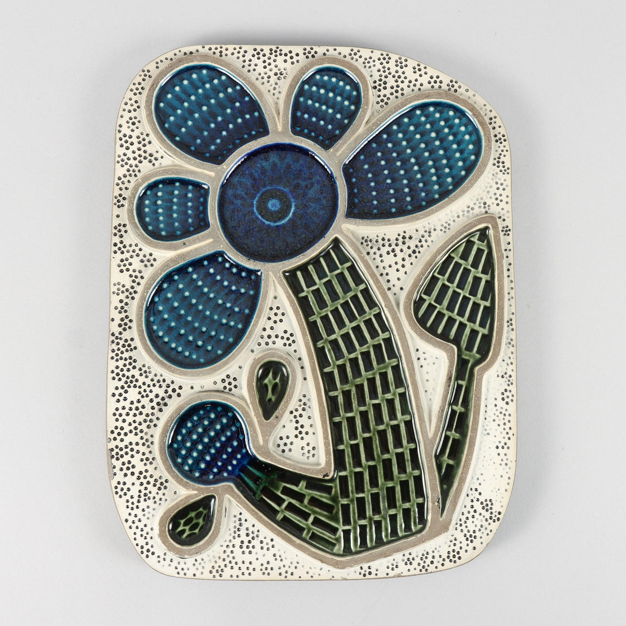 MARI SIMMULSON. Tavla, keramik, Upsala Ekeby.